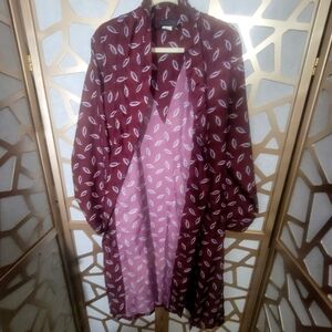 VINTAGE OSCAR DE LA RENTA Robe Coat Print